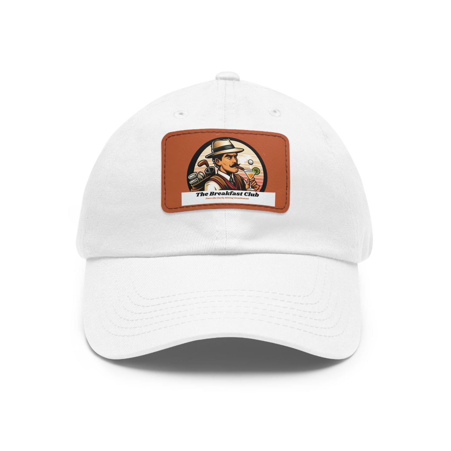 Old School "Kurtis" Logo Hat with Leather Patch (Rectangle)