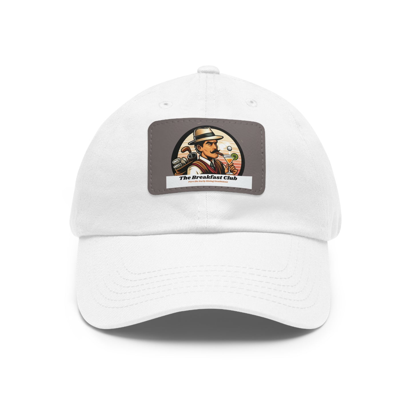 Old School "Kurtis" Logo Hat with Leather Patch (Rectangle)