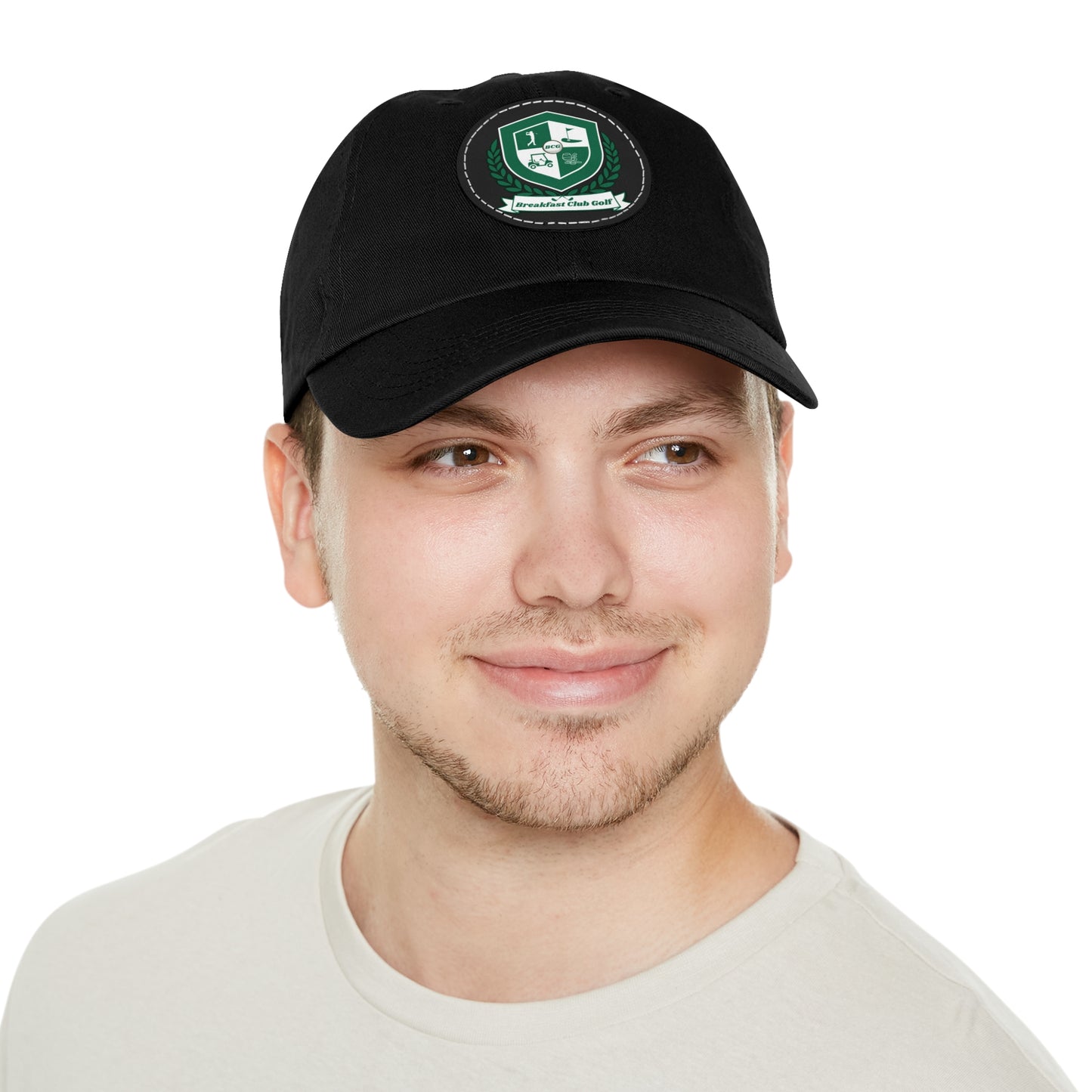 The "Bennie" Hat with Leather Patch (Round)