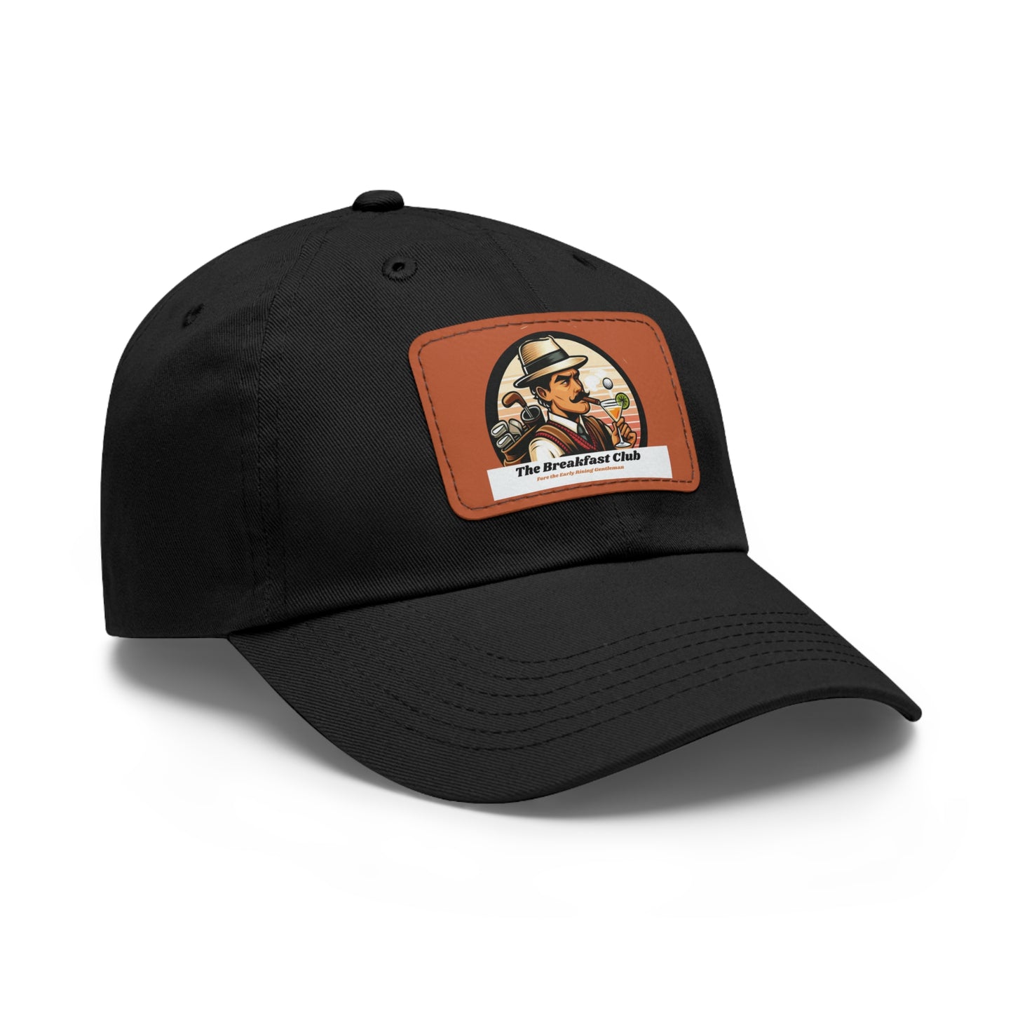 Old School "Kurtis" Logo Hat with Leather Patch (Rectangle)