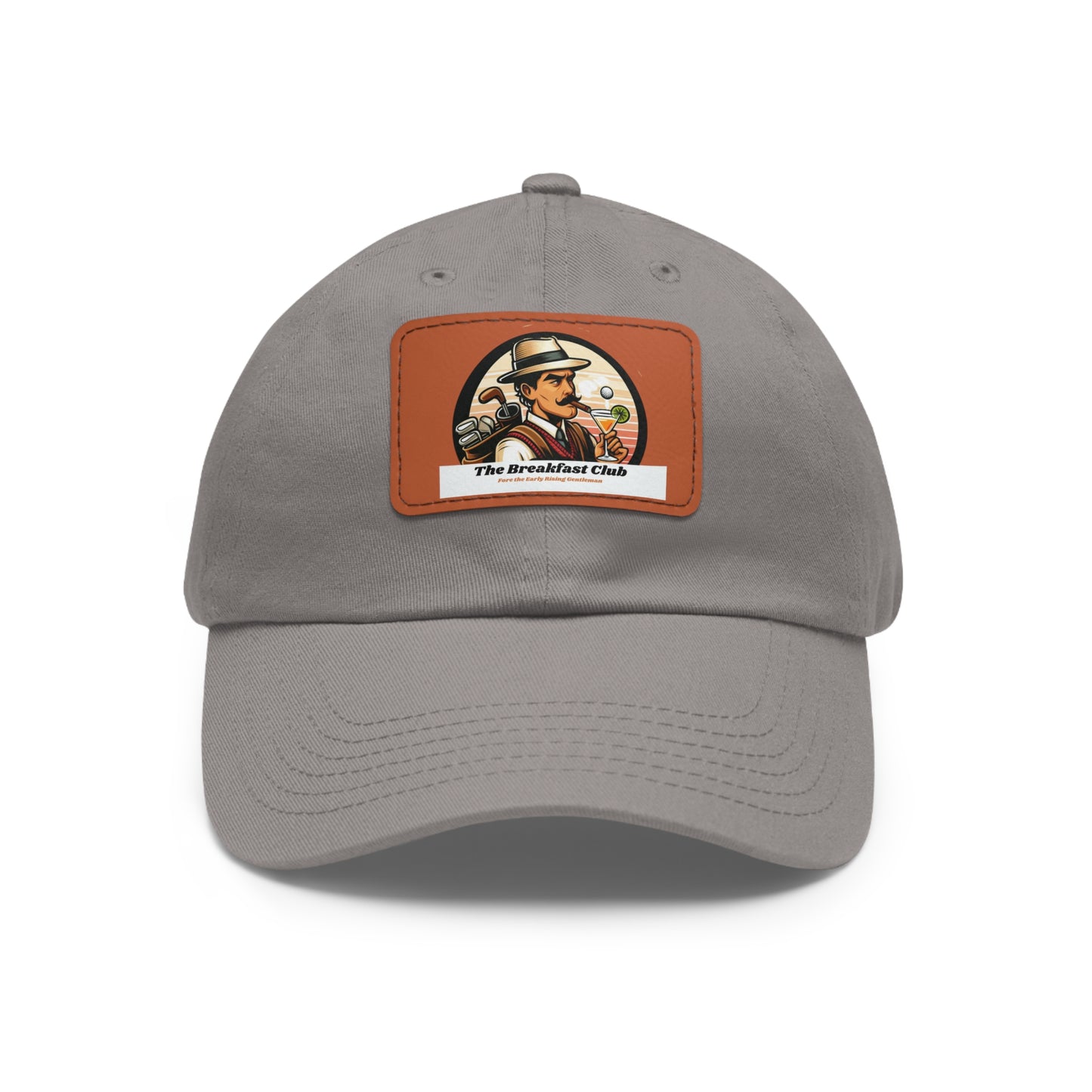 Old School "Kurtis" Logo Hat with Leather Patch (Rectangle)