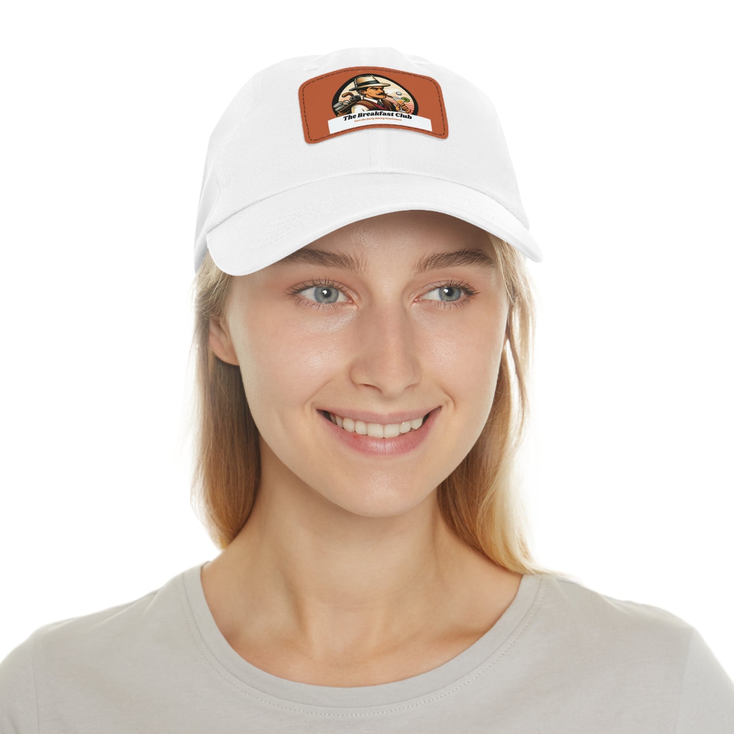 Old School "Kurtis" Logo Hat with Leather Patch (Rectangle)