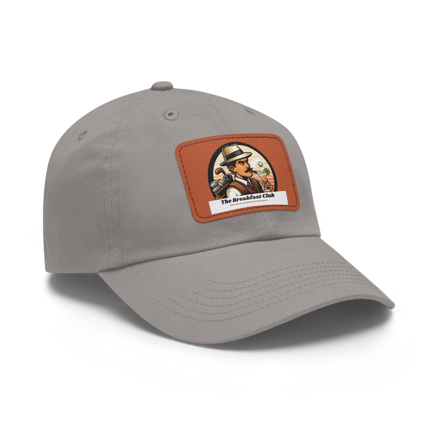 Old School "Kurtis" Logo Hat with Leather Patch (Rectangle)