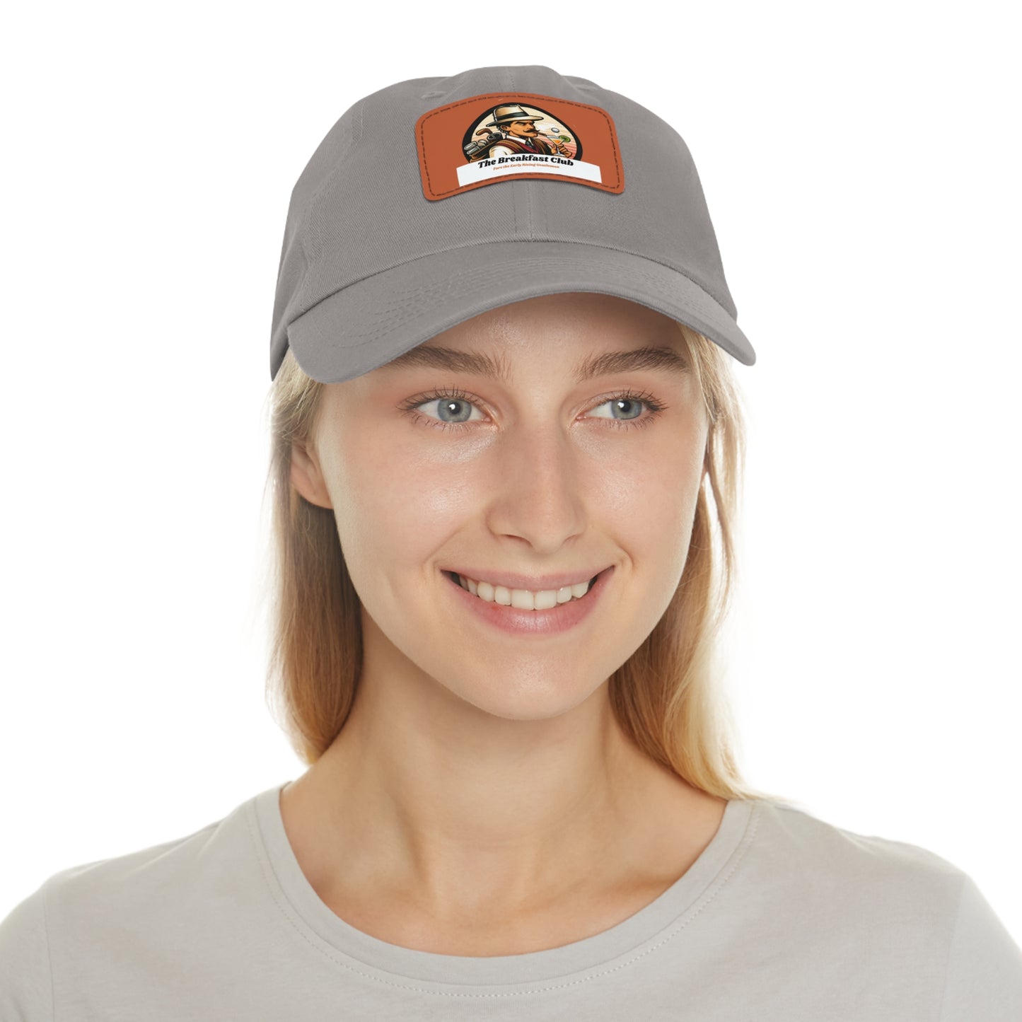 Old School "Kurtis" Logo Hat with Leather Patch (Rectangle)
