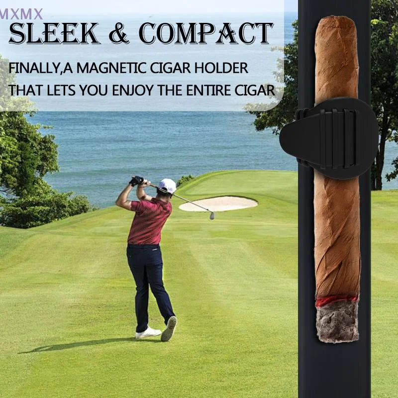 Magnetic Cigar Holder Silicone Cigar Holder For Golf Cart Portable Silicone Cigar Holder Clip Travel Smoke Groove Smoking Tool
