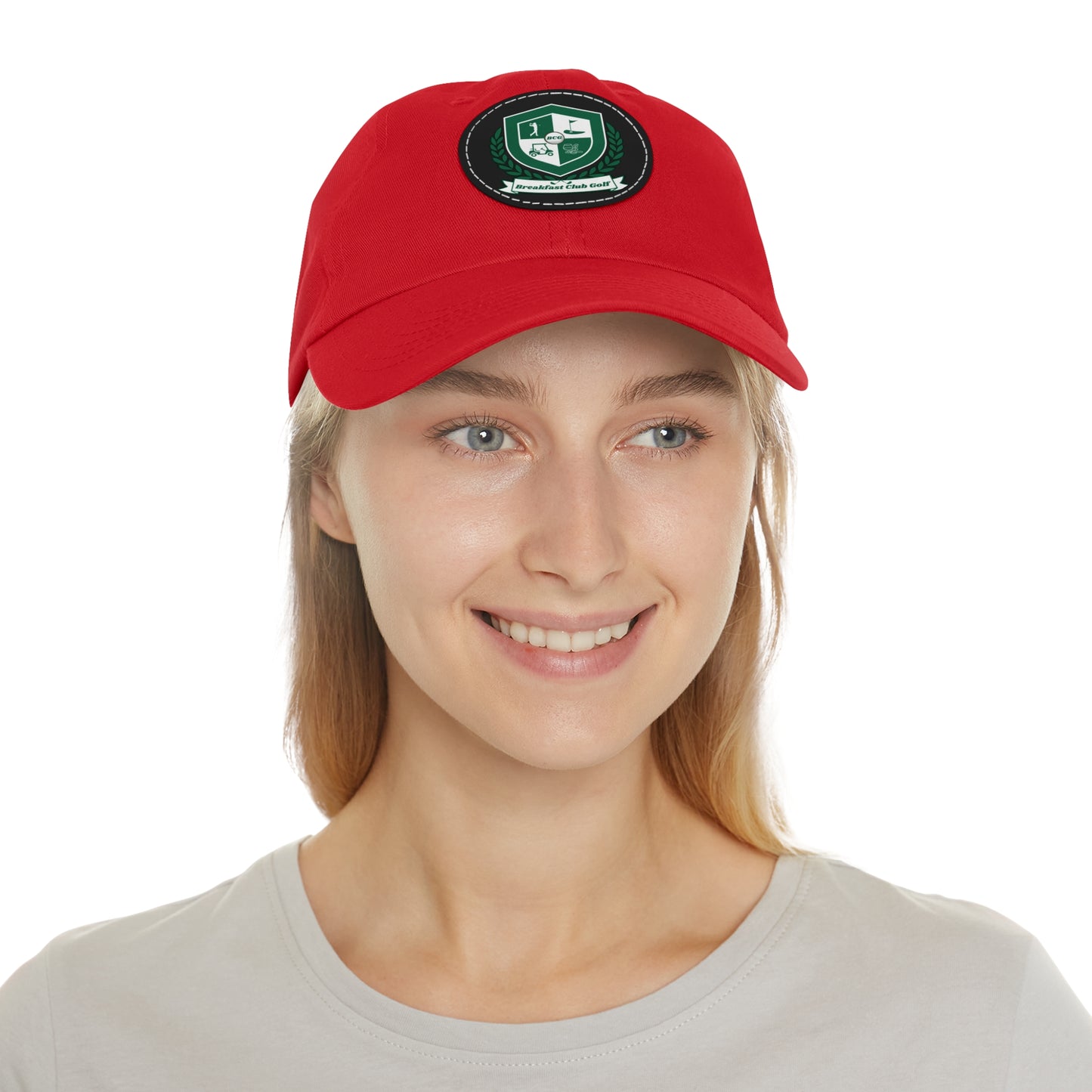 The "Suzie" Hat with Leather Patch (Round)