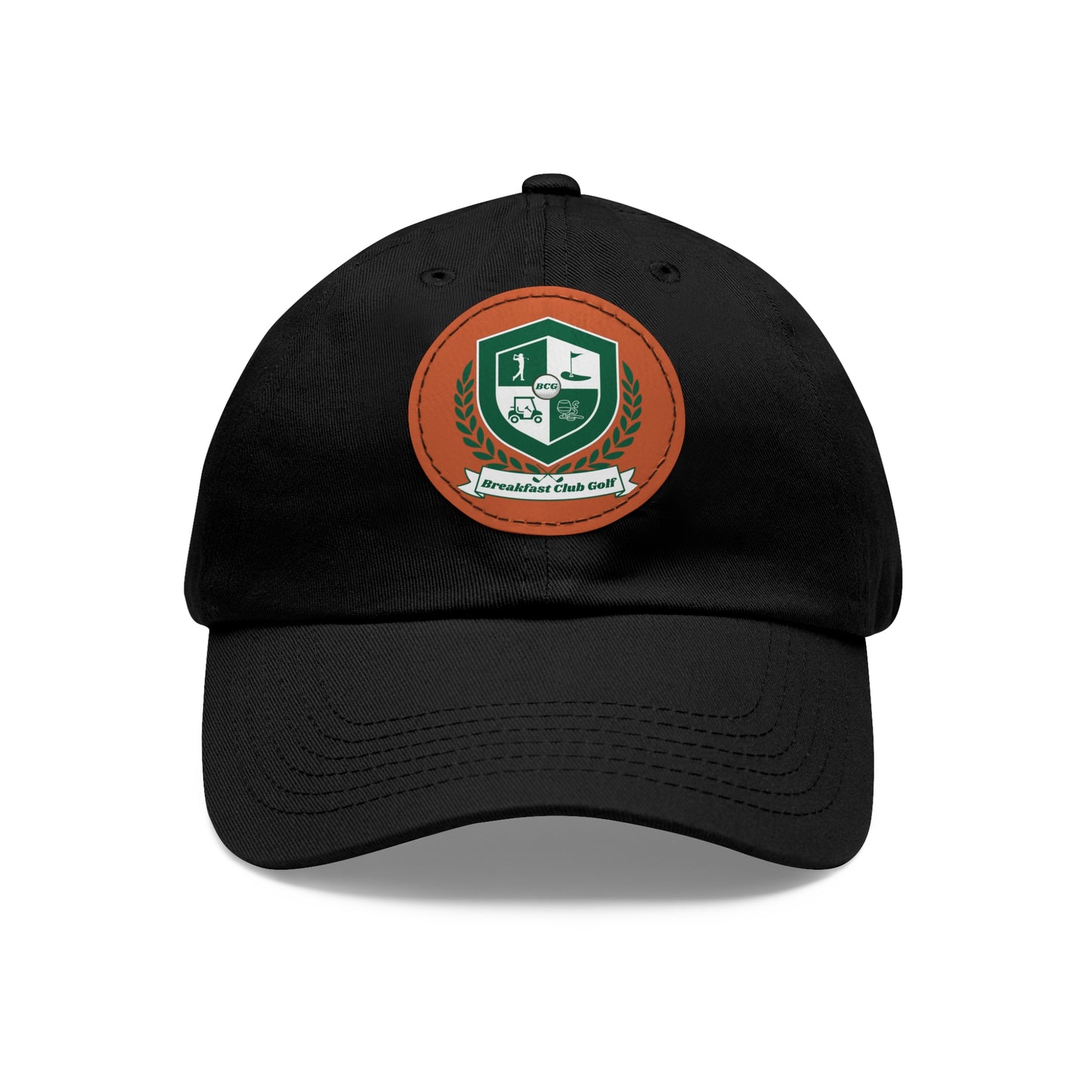 The "Suzie" Hat with Leather Patch (Round)
