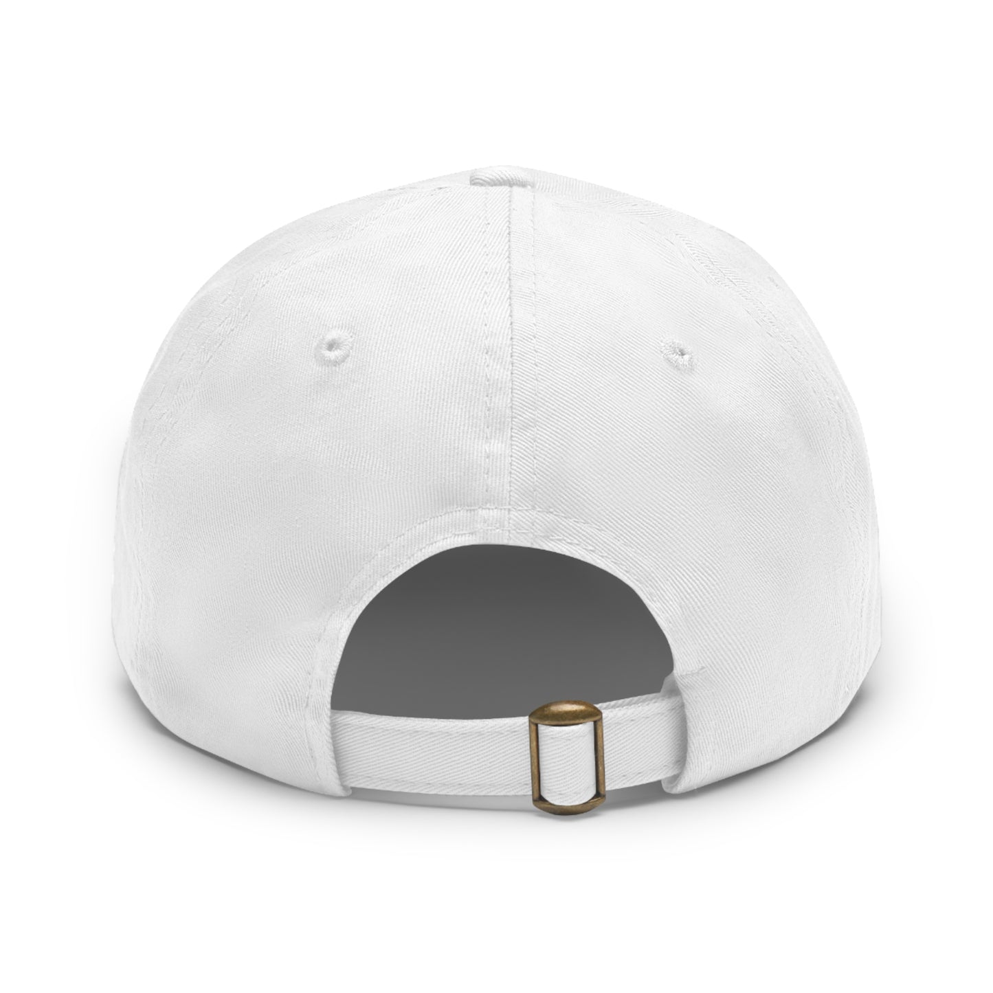 The Bennie "Black Tees" Collection Hat with Leather Patch black logo (Round)