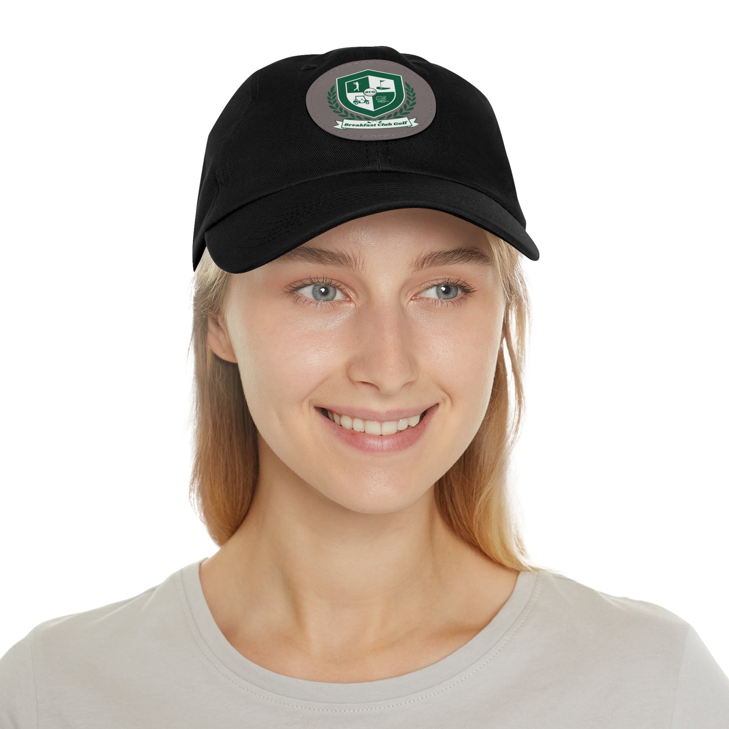 The "Suzie" Hat with Leather Patch (Round)