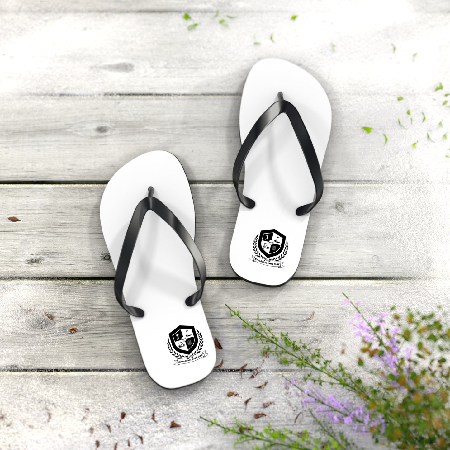 The "Shankel" Flip Flops with new "Black Tees" logo..