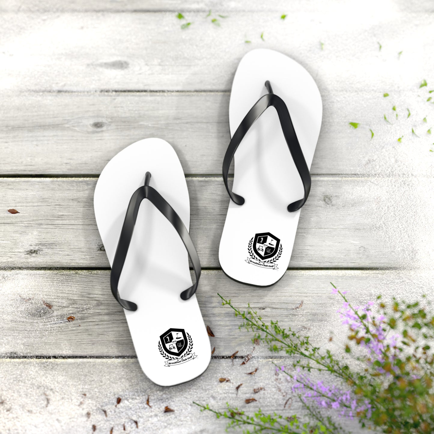 The "Shankel" Flip Flops with new "Black Tees" logo..