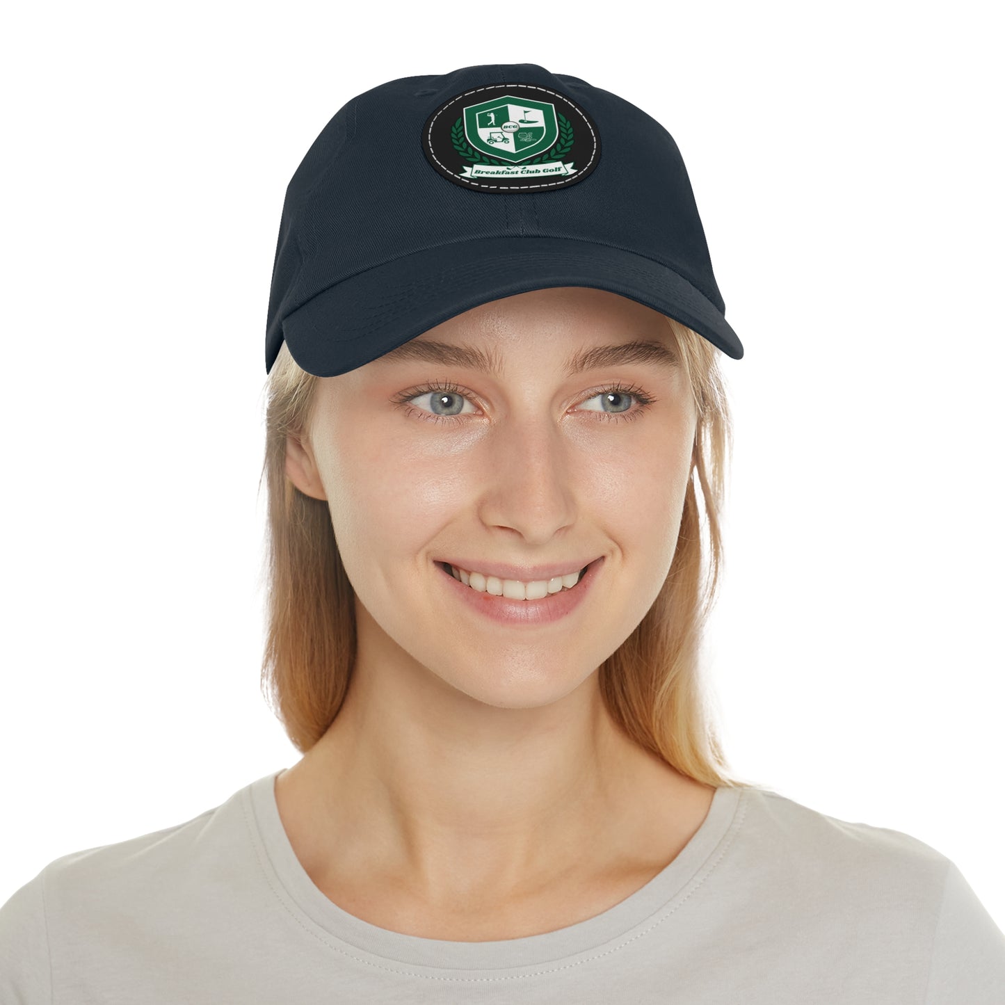 The "Suzie" Hat with Leather Patch (Round)