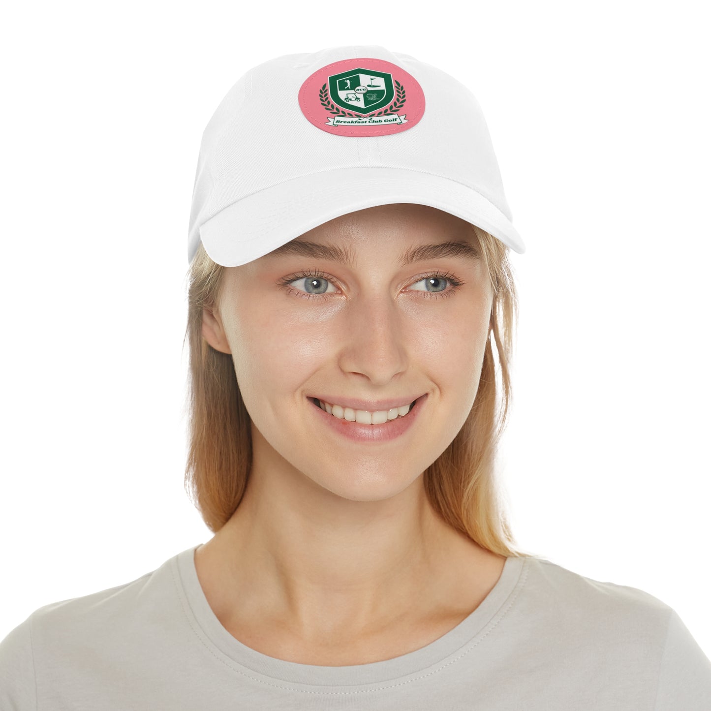 The "Suzie" Hat with Leather Patch (Round)