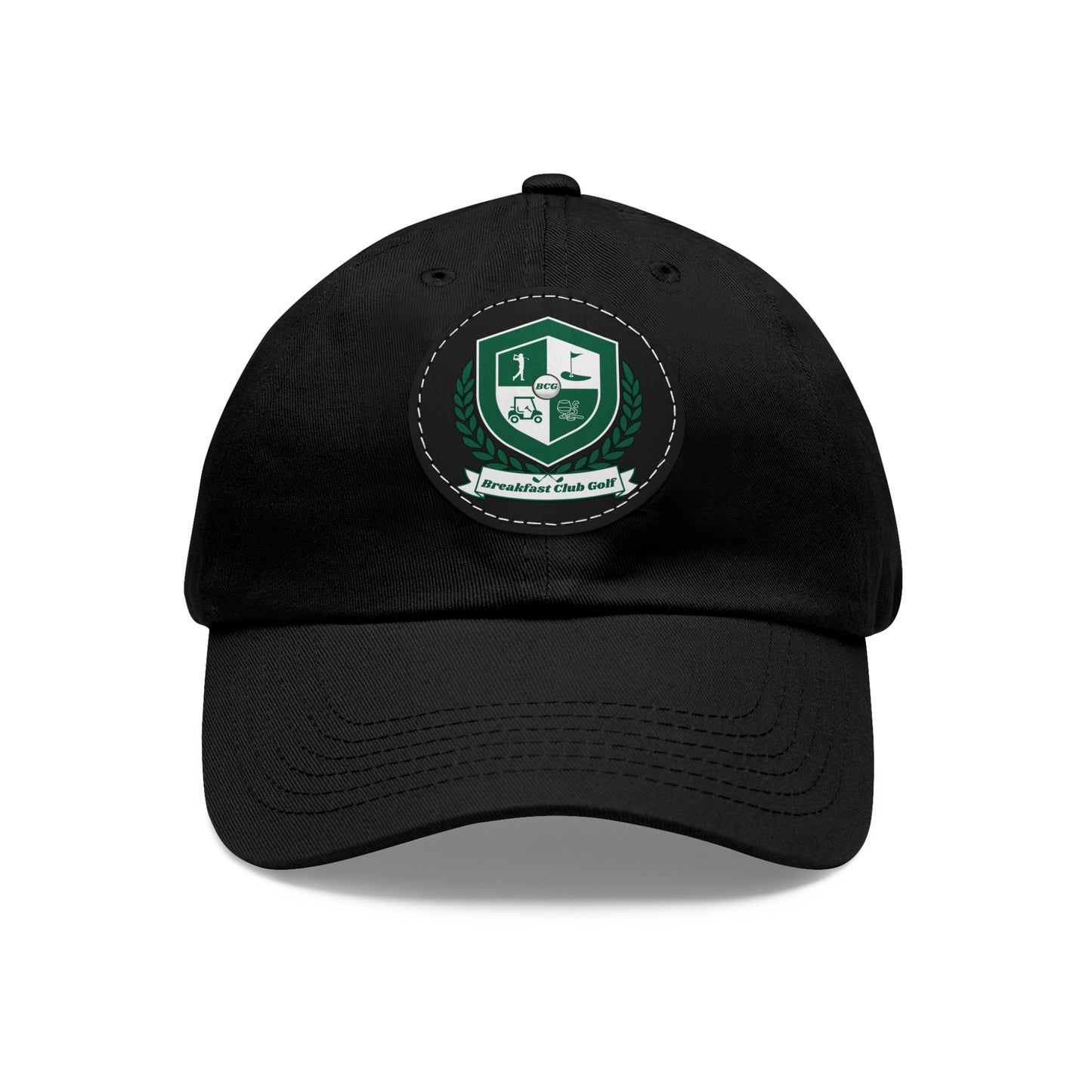 The "Suzie" Hat with Leather Patch (Round)