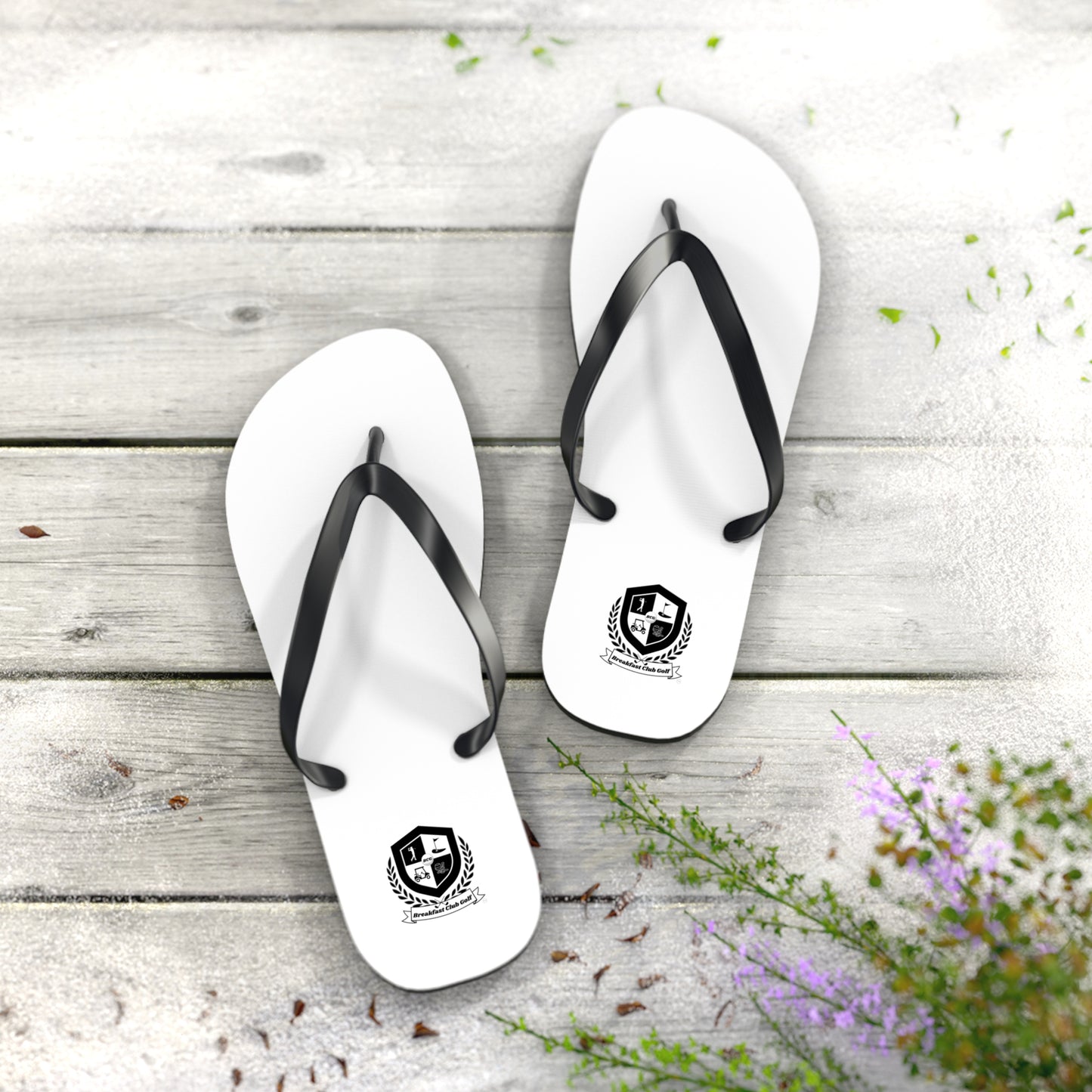 The "Shankel" Flip Flops with new "Black Tees" logo..