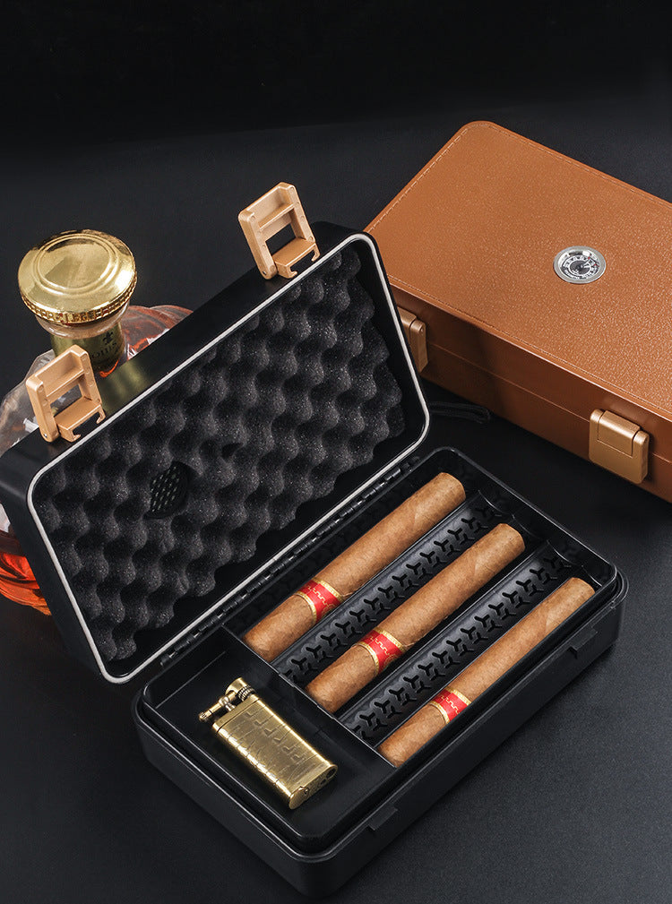 Sealed Waterproof Anti-pressure Plastic Cigar Humidor