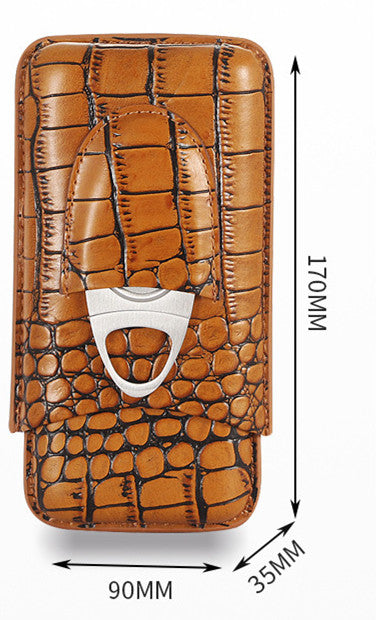 Cigar Case With cutter Carrying Case