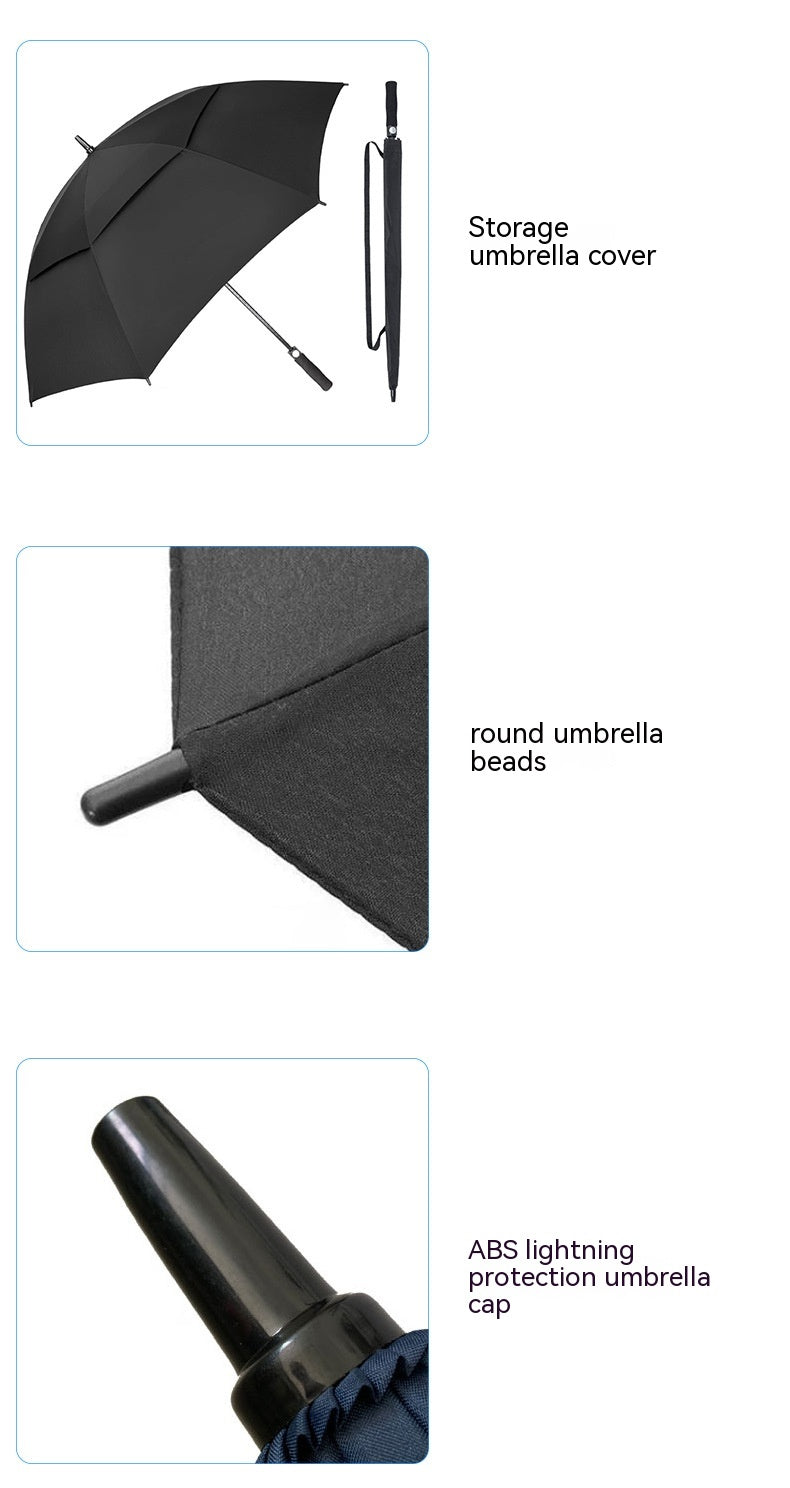 Oversized Automatic Double-layer Golf Umbrella Extra Large Long Handle Umbrella