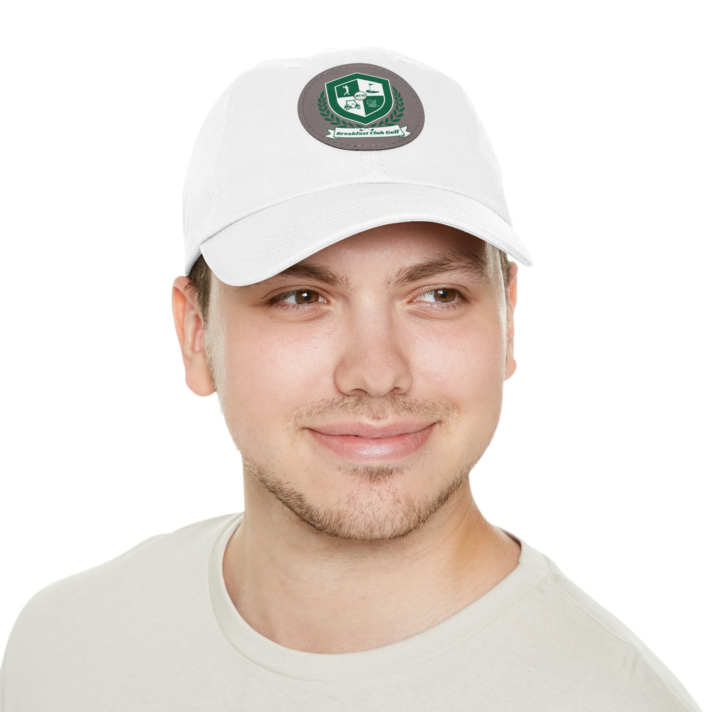 The "Bennie II"  Hat with Leather Patch (Round)