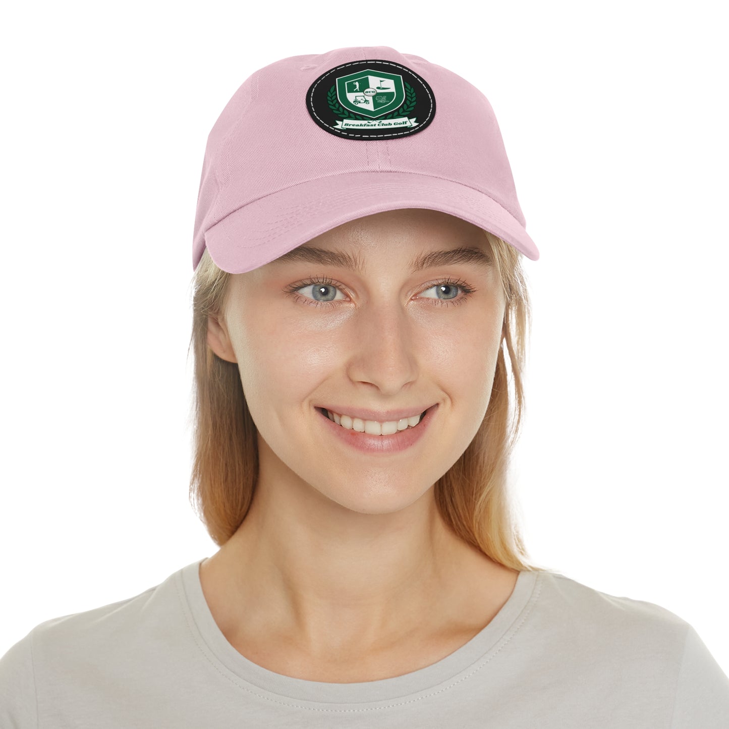 The "Suzie" Hat with Leather Patch (Round)