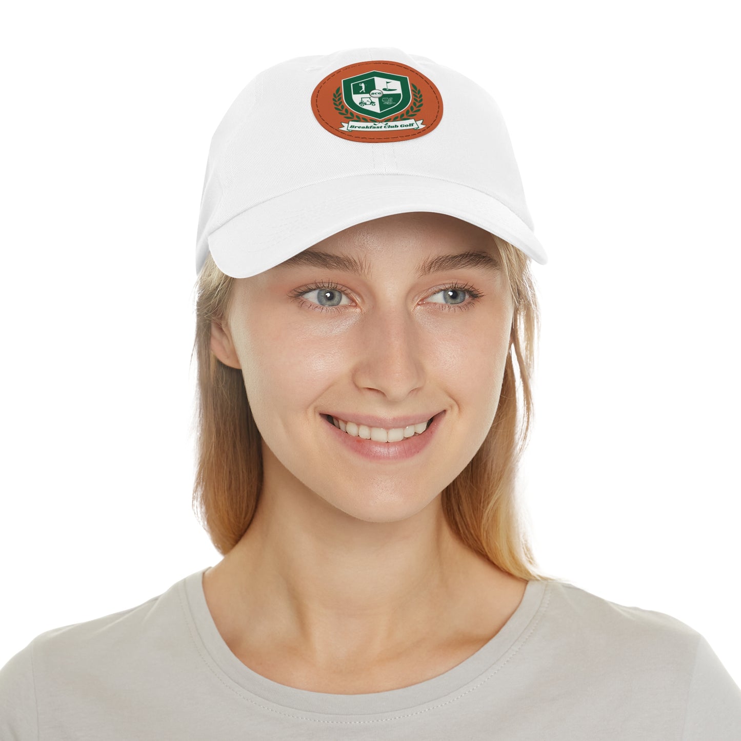 The "Suzie" Hat with Leather Patch (Round)