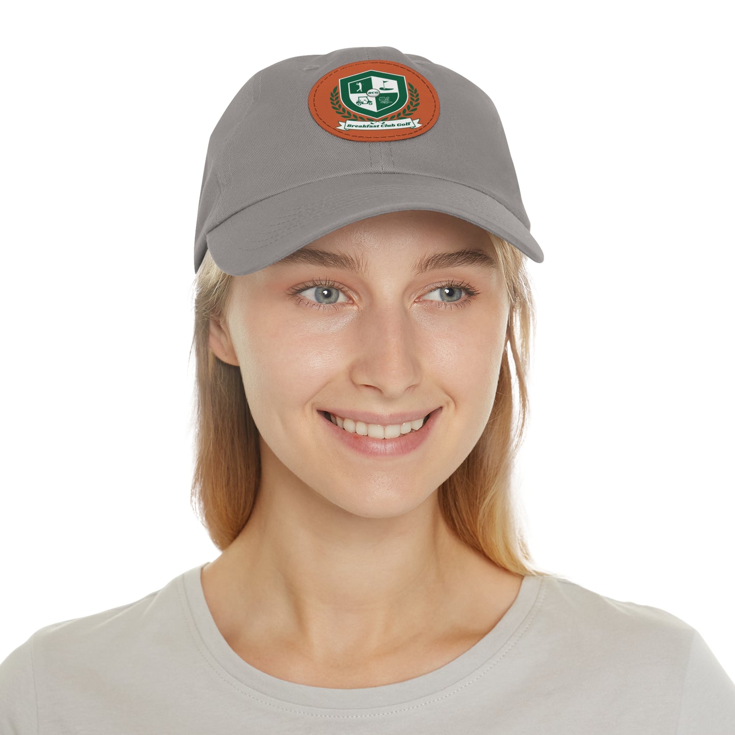 The "Suzie" Hat with Leather Patch (Round)