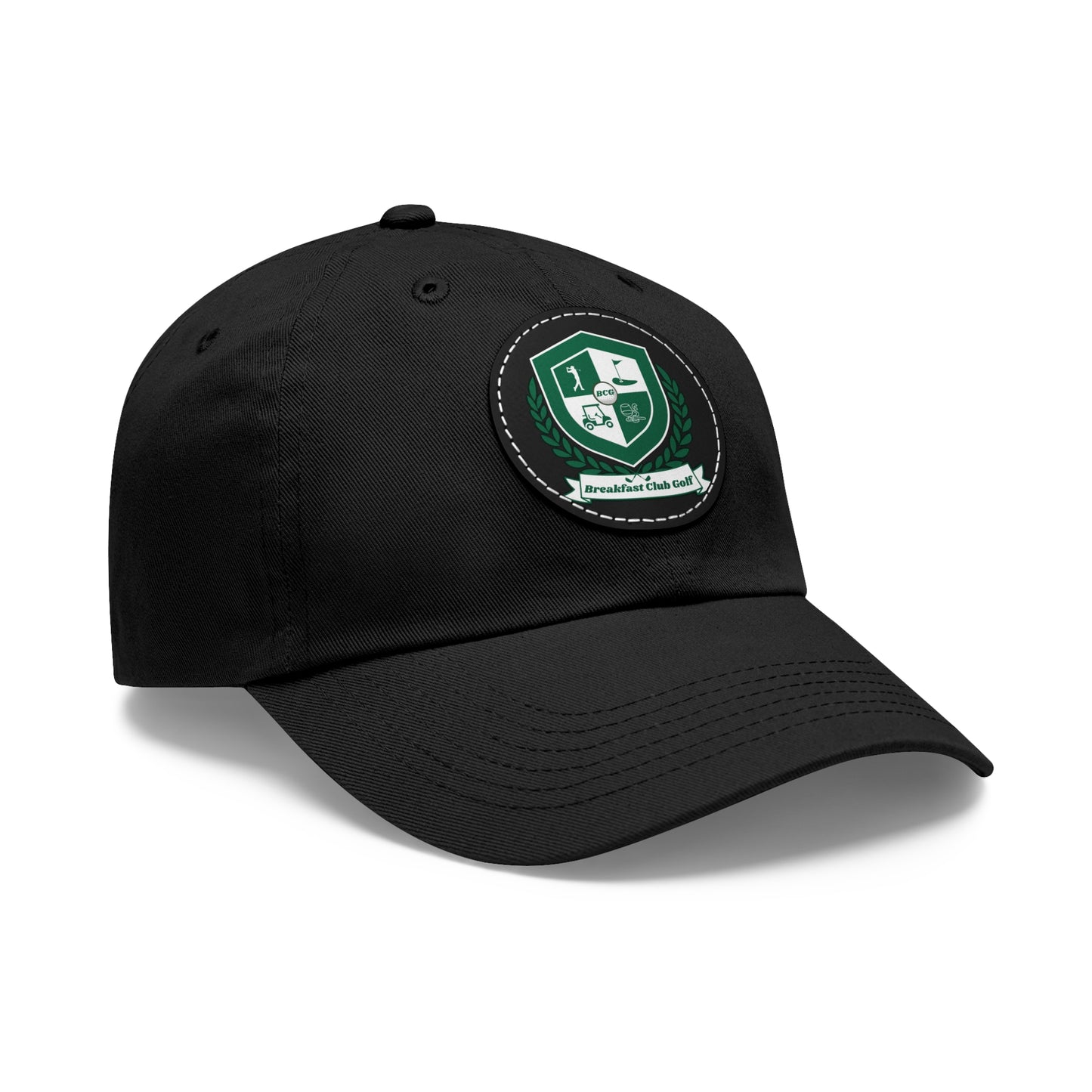 The "Suzie" Hat with Leather Patch (Round)