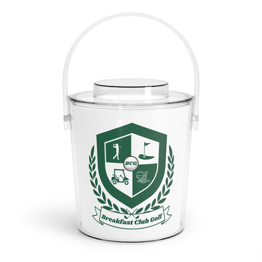 Breakfast Club Golf Ice Bucket with Tongs