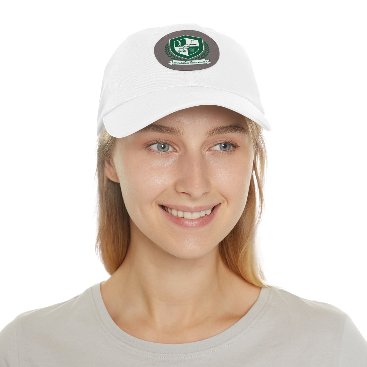 The "Suzie" Hat with Leather Patch (Round)