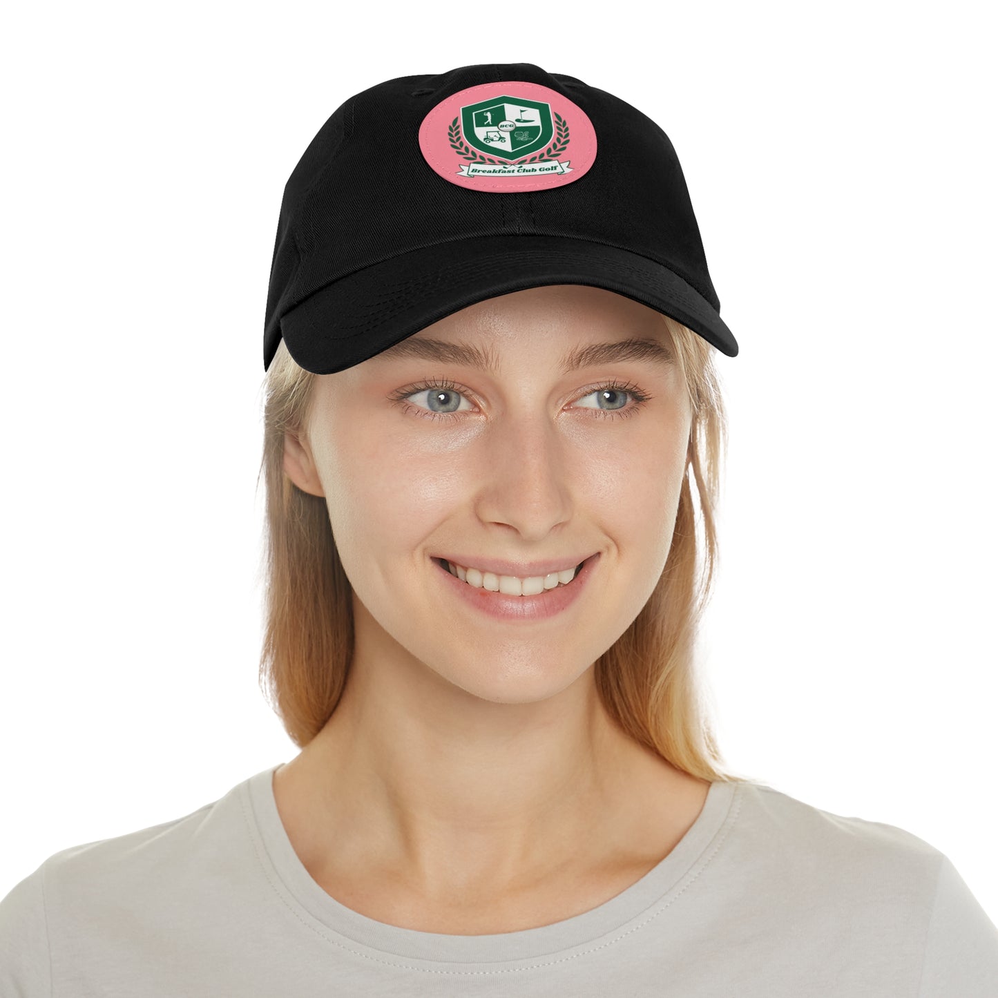 The "Suzie" Hat with Leather Patch (Round)