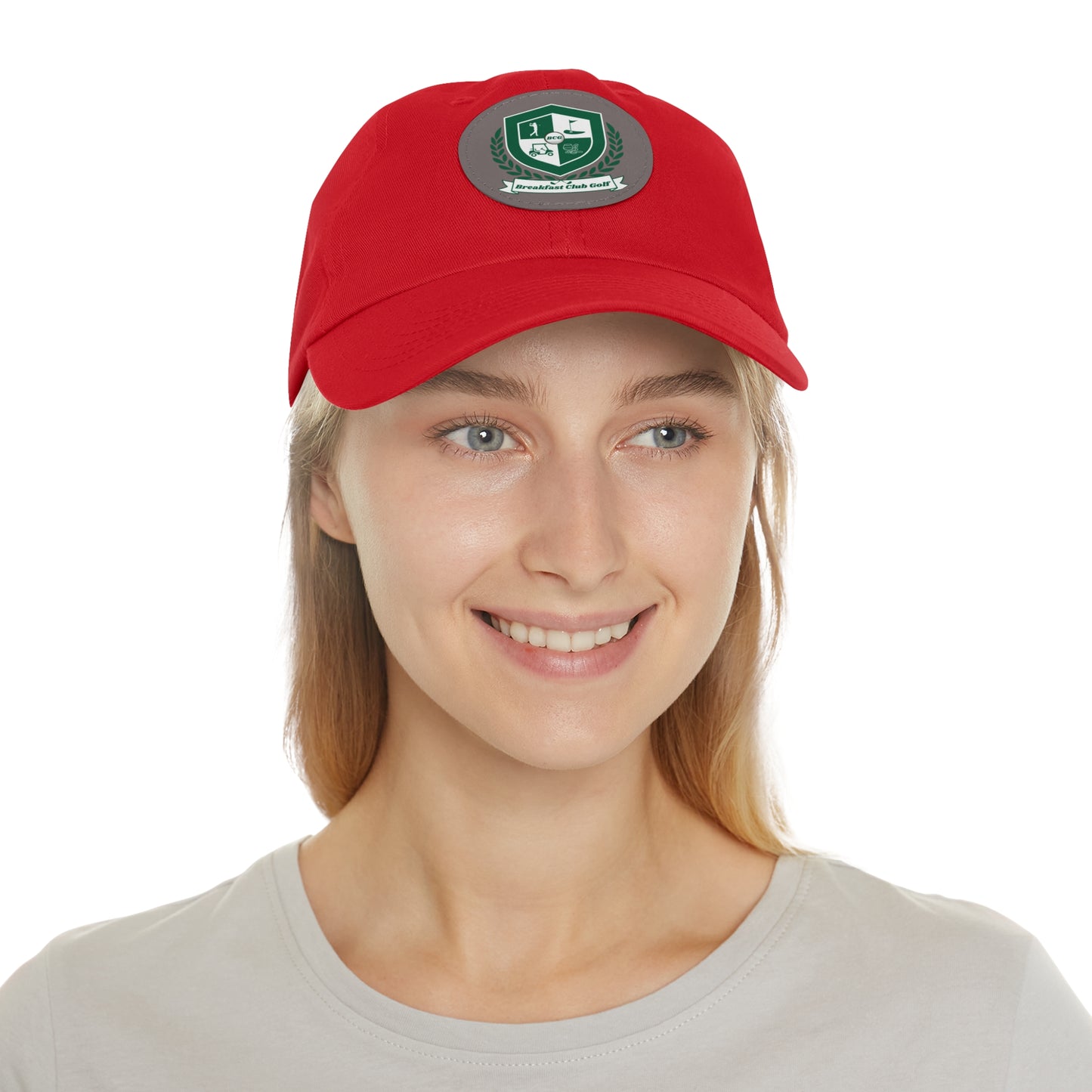 The "Suzie" Hat with Leather Patch (Round)