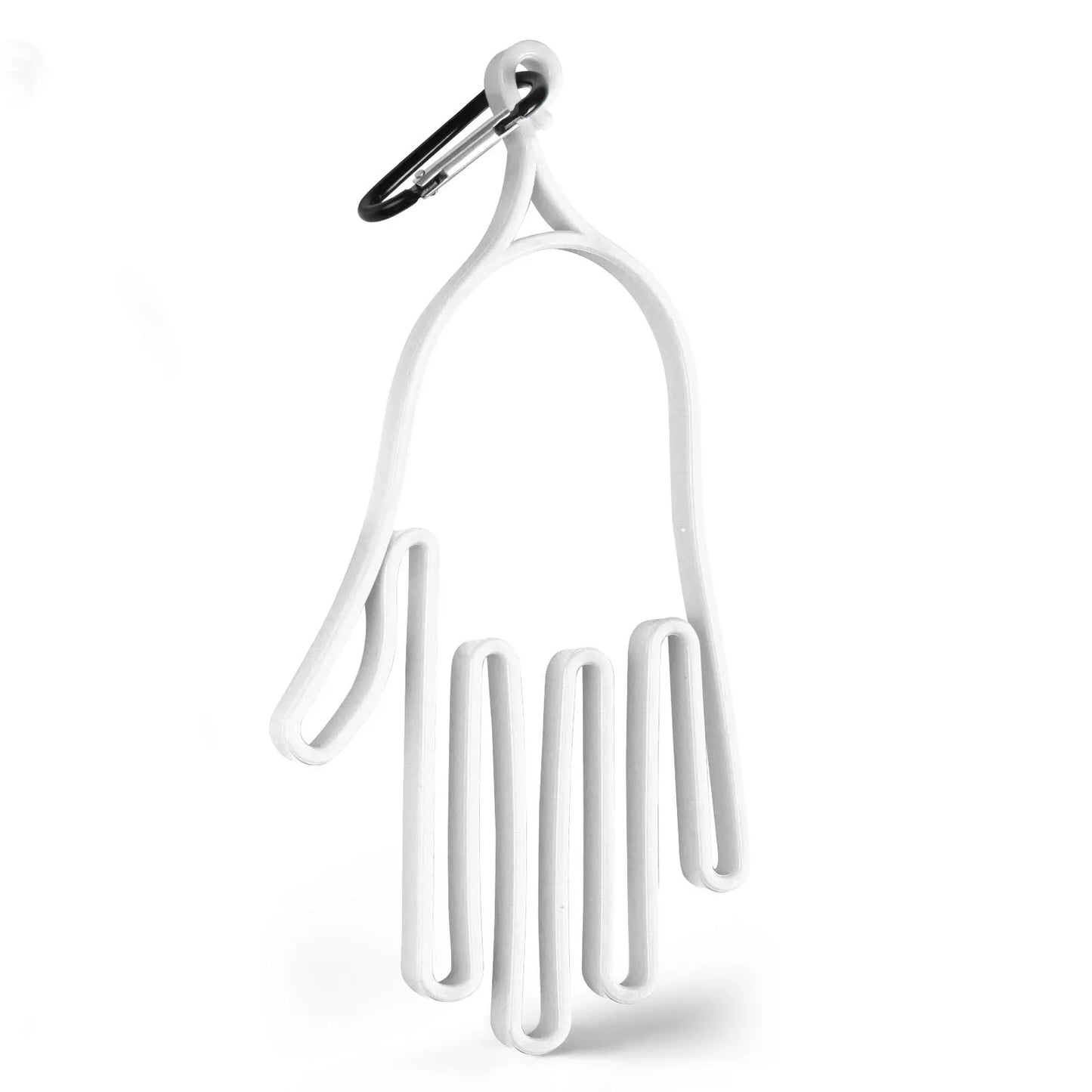 Golf Gloves Stretcher Universal with Carabiner Clip 1 Pack, Durable Glove Support Plastic Holder Hanger Keeper Dryer