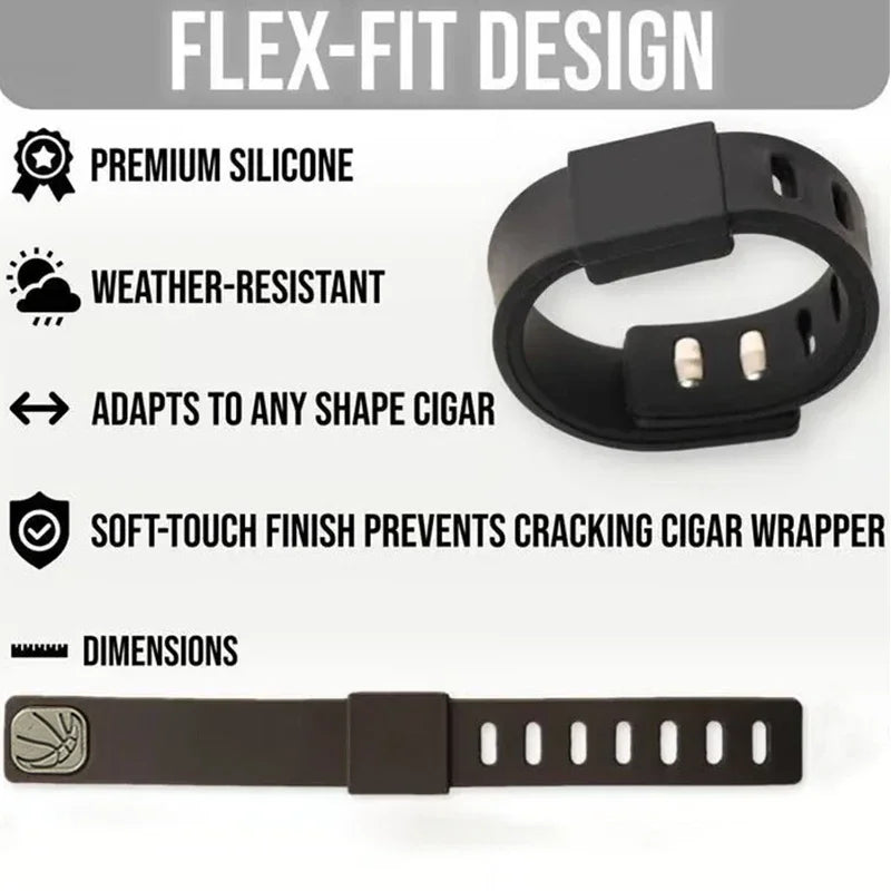 Portable Magnetic Cigar Holder Case - Anti-Slip Cigar Clip - Durable Cigar Stand for Travel & Home Use