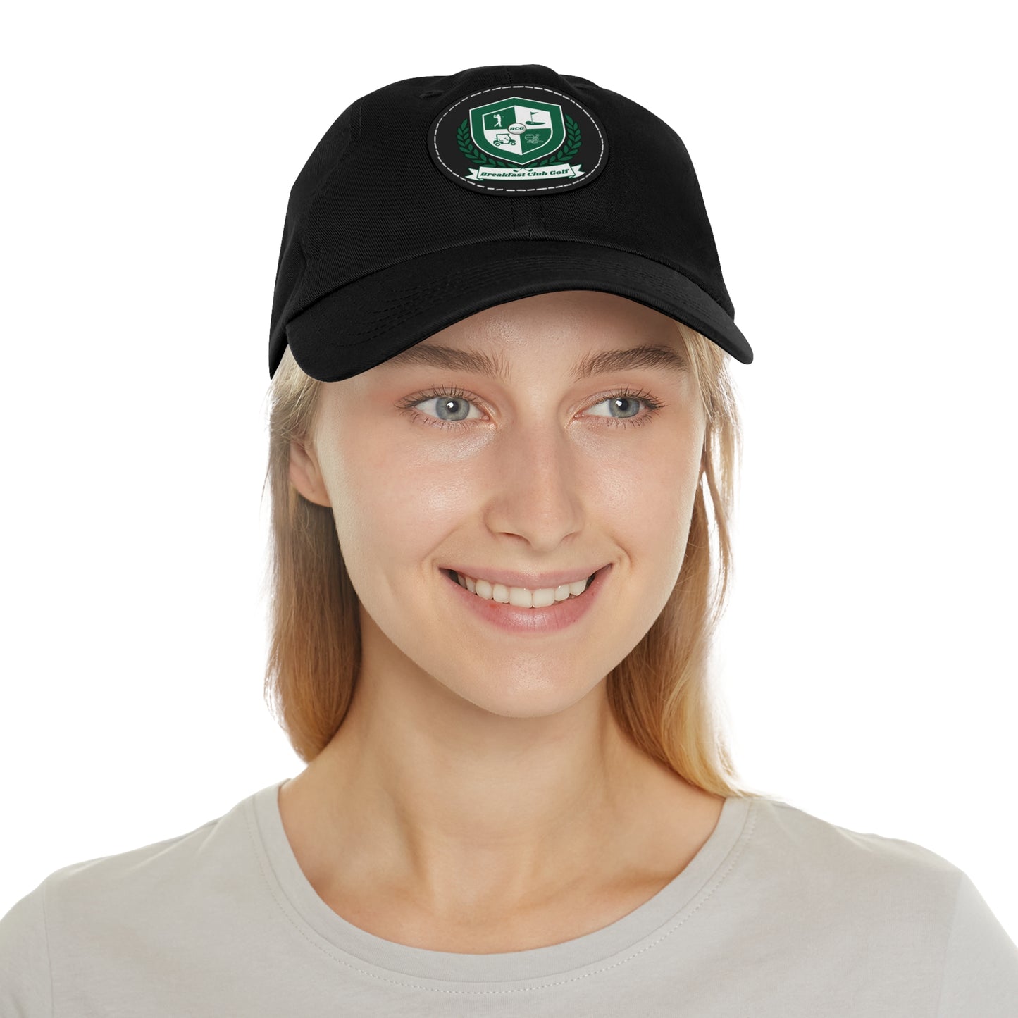 The "Suzie" Hat with Leather Patch (Round)