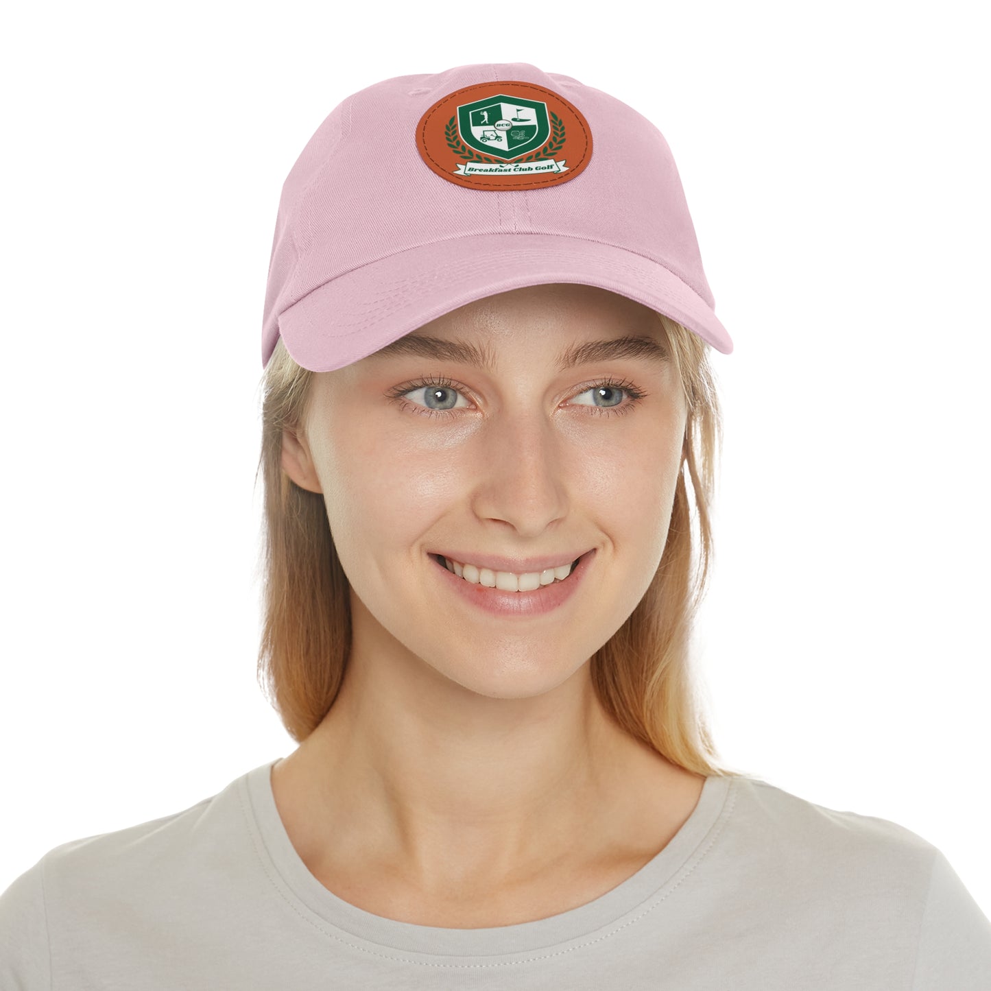 The "Suzie" Hat with Leather Patch (Round)