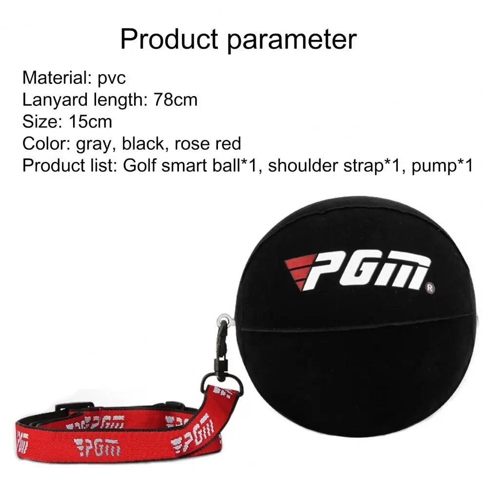 PGM Golf Swing Trainer Ball PVC Adjustable Inflatable Ball Fixed Arm Posture Corrector