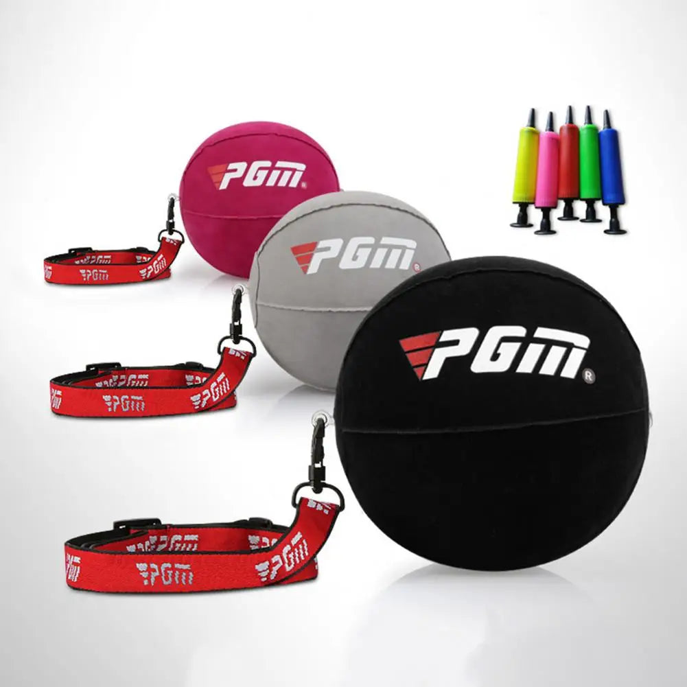 PGM Golf Swing Trainer Ball PVC Adjustable Inflatable Ball Fixed Arm Posture Corrector