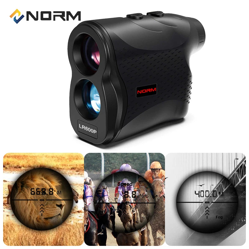 NORM Laser Rangefinder Laser Distance Meter Outdoor Sport Golf  Rangefinder, Hunting, Survey  600M 900M 1200M 1500M Range