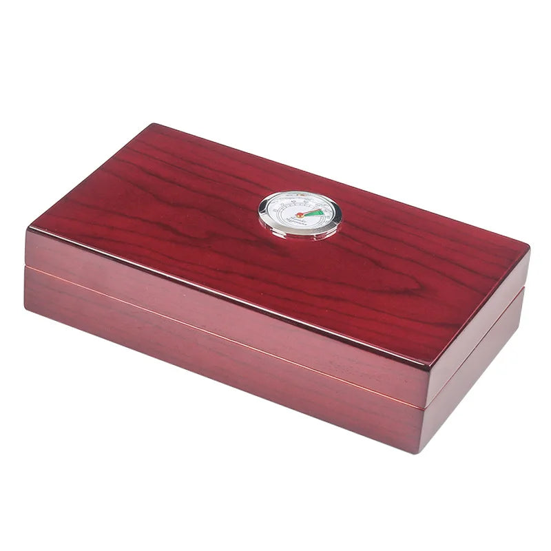 NEW Cedar Wood Cigar Humidor Box Portable Travel Cigar Case Storage 4 Cigars Humidor W/ Humidifier Hygrometer