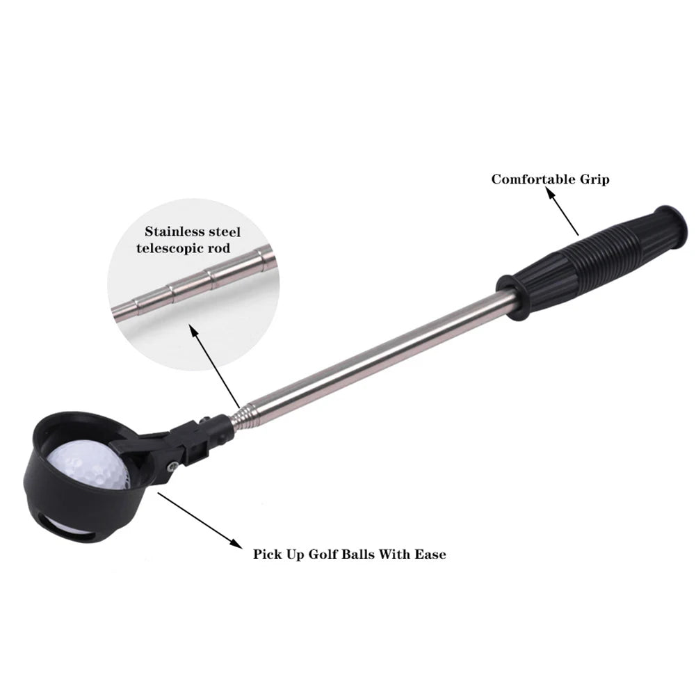 Golf Ball Retriever  8' because sometime the ball won't cooperate....