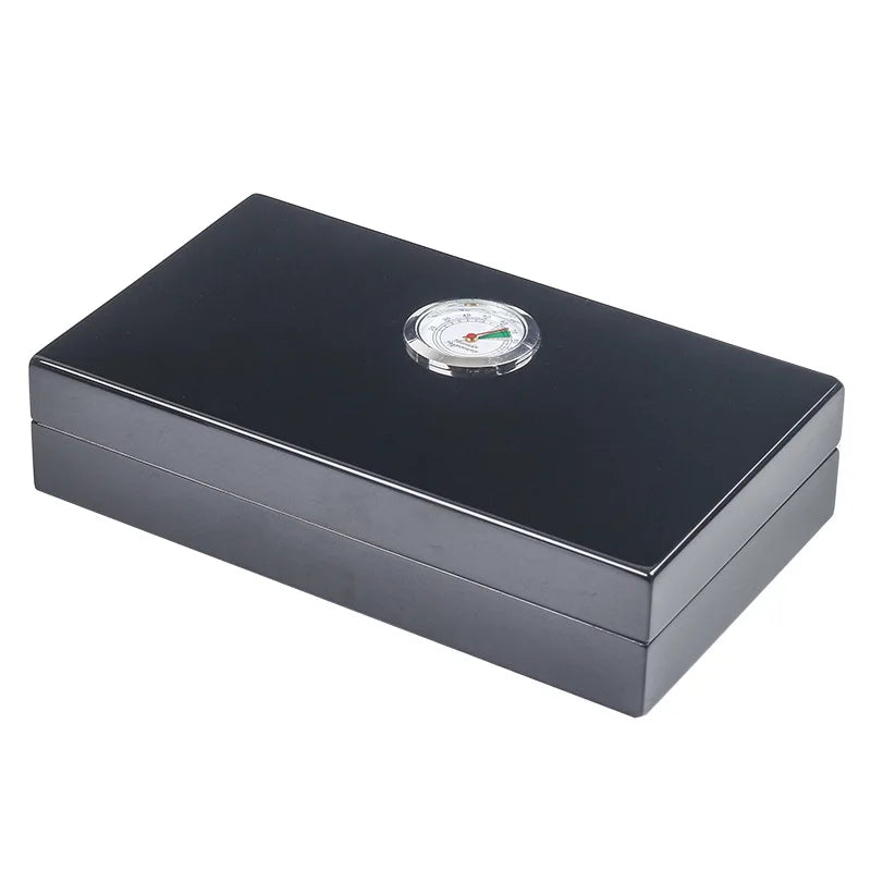 NEW Cedar Wood Cigar Humidor Box Portable Travel Cigar Case Storage 4 Cigars Humidor W/ Humidifier Hygrometer