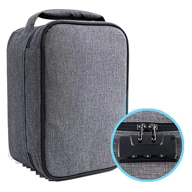 The "Spencer" Smell Proof Cigarette Smoking Stash Bag Tobacco Herbs Combination Lock Container Cigar Grinder Pipe Travel Box Digital Bag