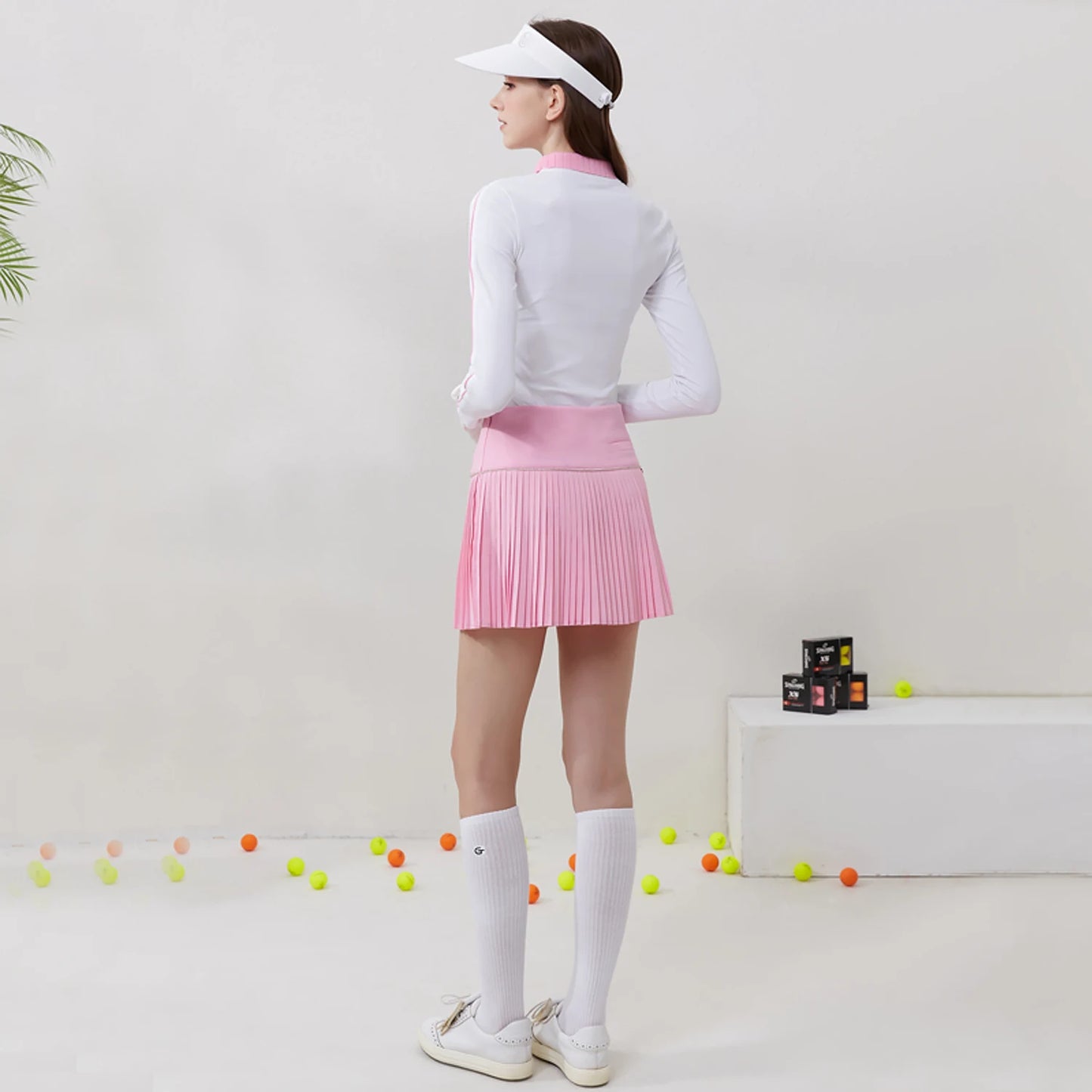 Golfist Golf Women Autumn Spring Suits Long-sleeve Polo Shirt Short Little Pleated Skirt Golf Tennis Women Sports Clothing