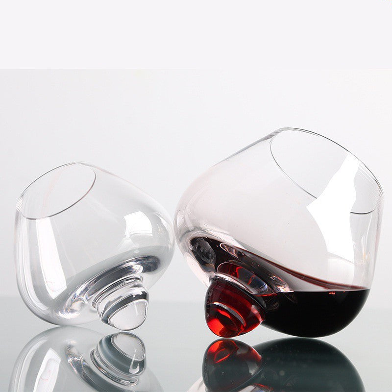 Rotating Whiskey Glass Top Belly Cigar Whiskey