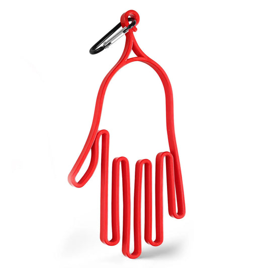 Golf Gloves Stretcher Universal with Carabiner Clip 1 Pack, Durable Glove Support Plastic Holder Hanger Keeper Dryer