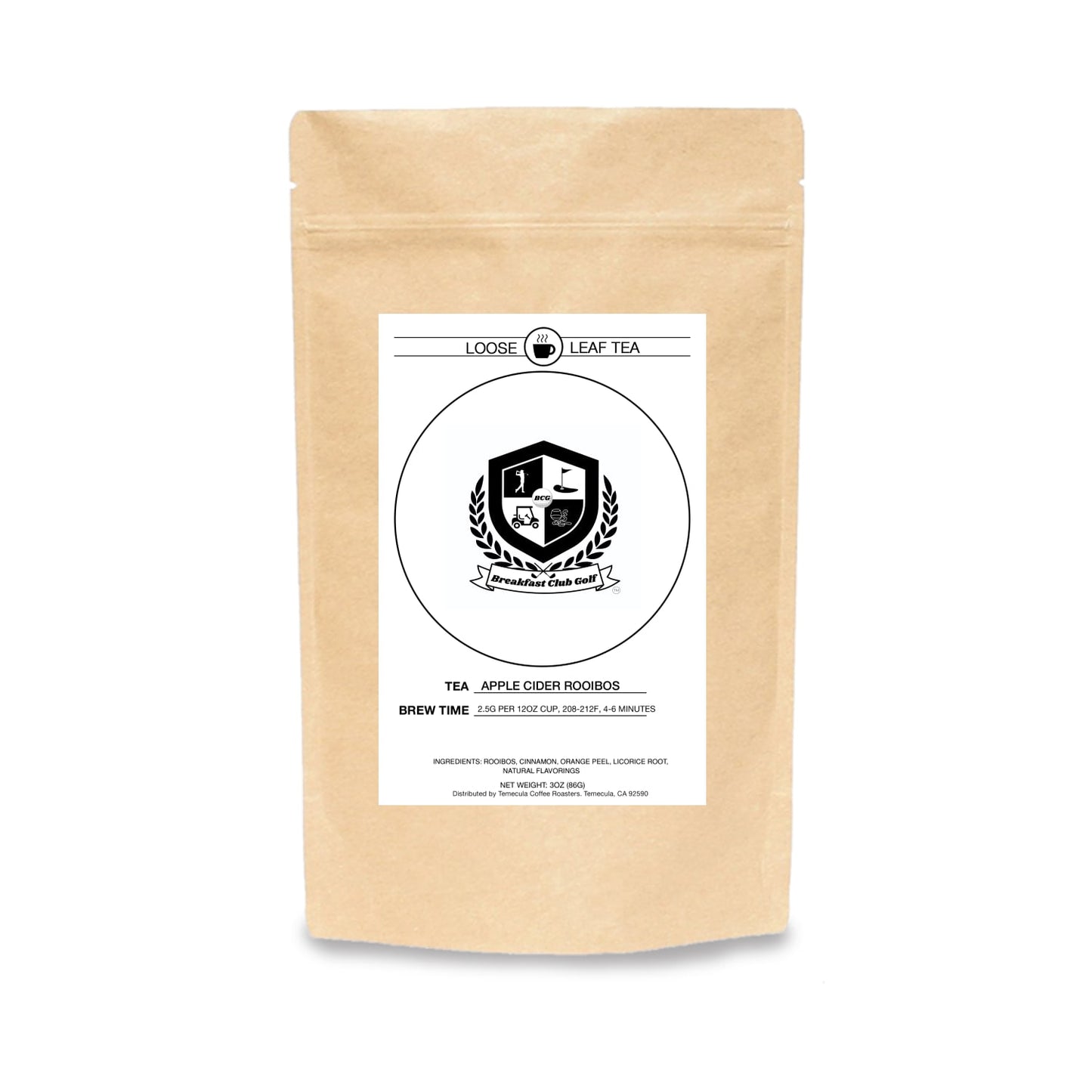 Breakfast Club Golf Apple Cider Rooibos "red bush" Tea